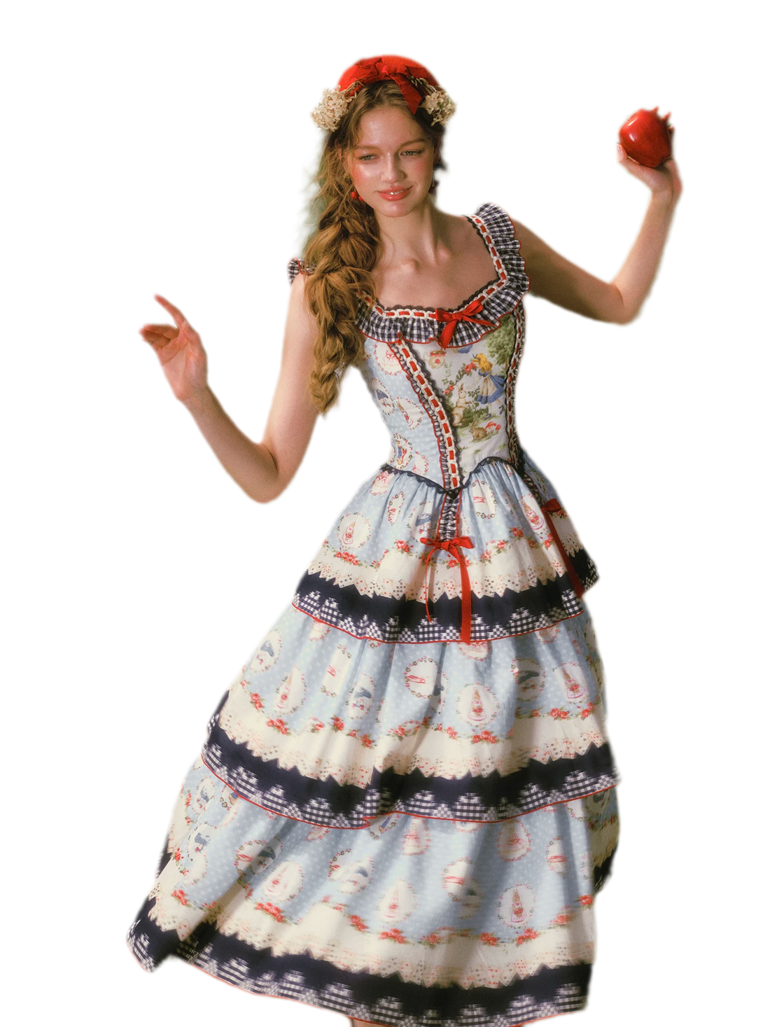 Printed Ruffle Tiered Dress
