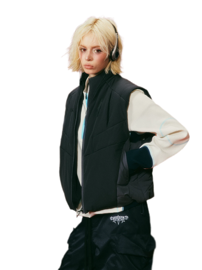 Panelled Technical Padded Vest