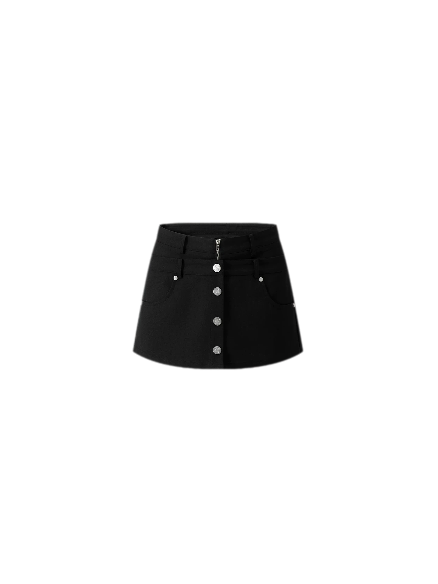 Double-Waist Convertible A-Line Skort