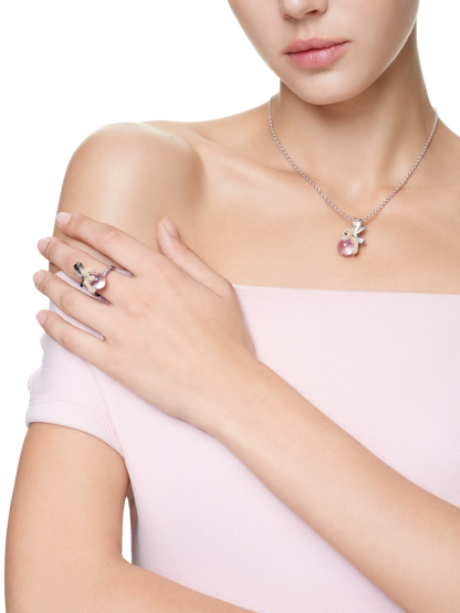 Bear Pearl Adjustable Ring