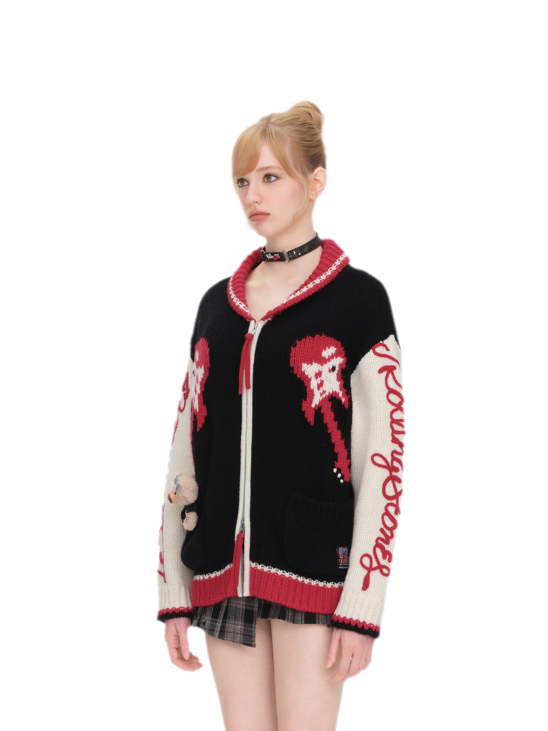 Cowichan Graphic Zip Sweater