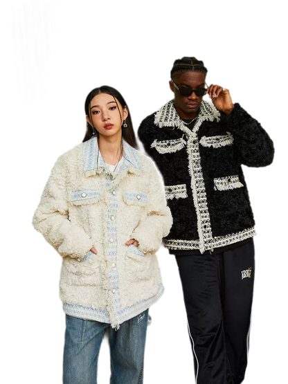 Lamb Fleece Quilted Jacket
