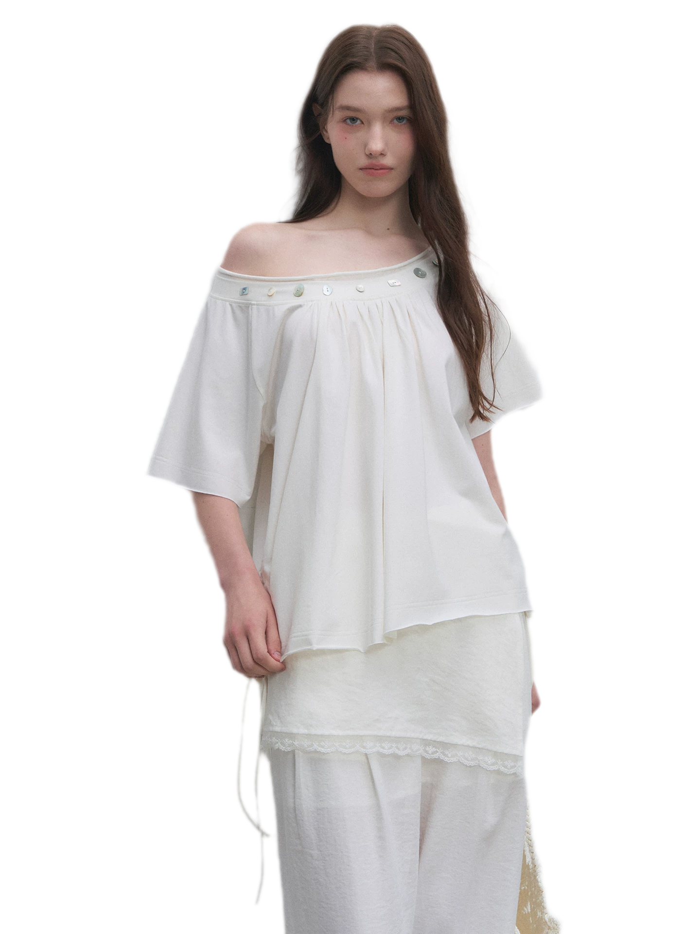 Modal Asymmetric Draped Top