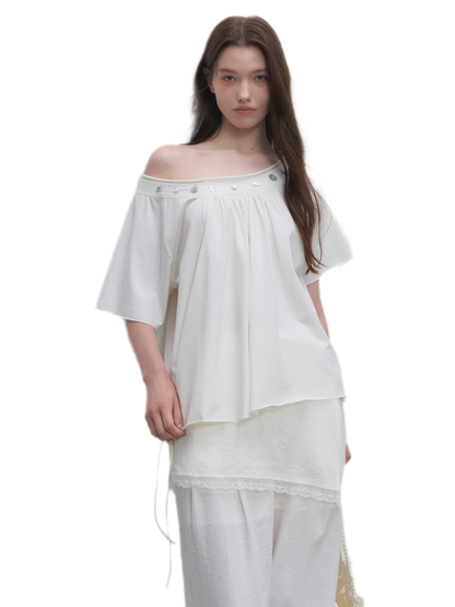 Modal Asymmetric Draped Top