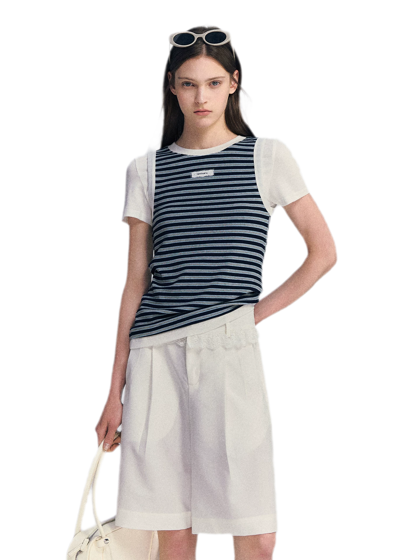 Faux Two-Piece Tee
