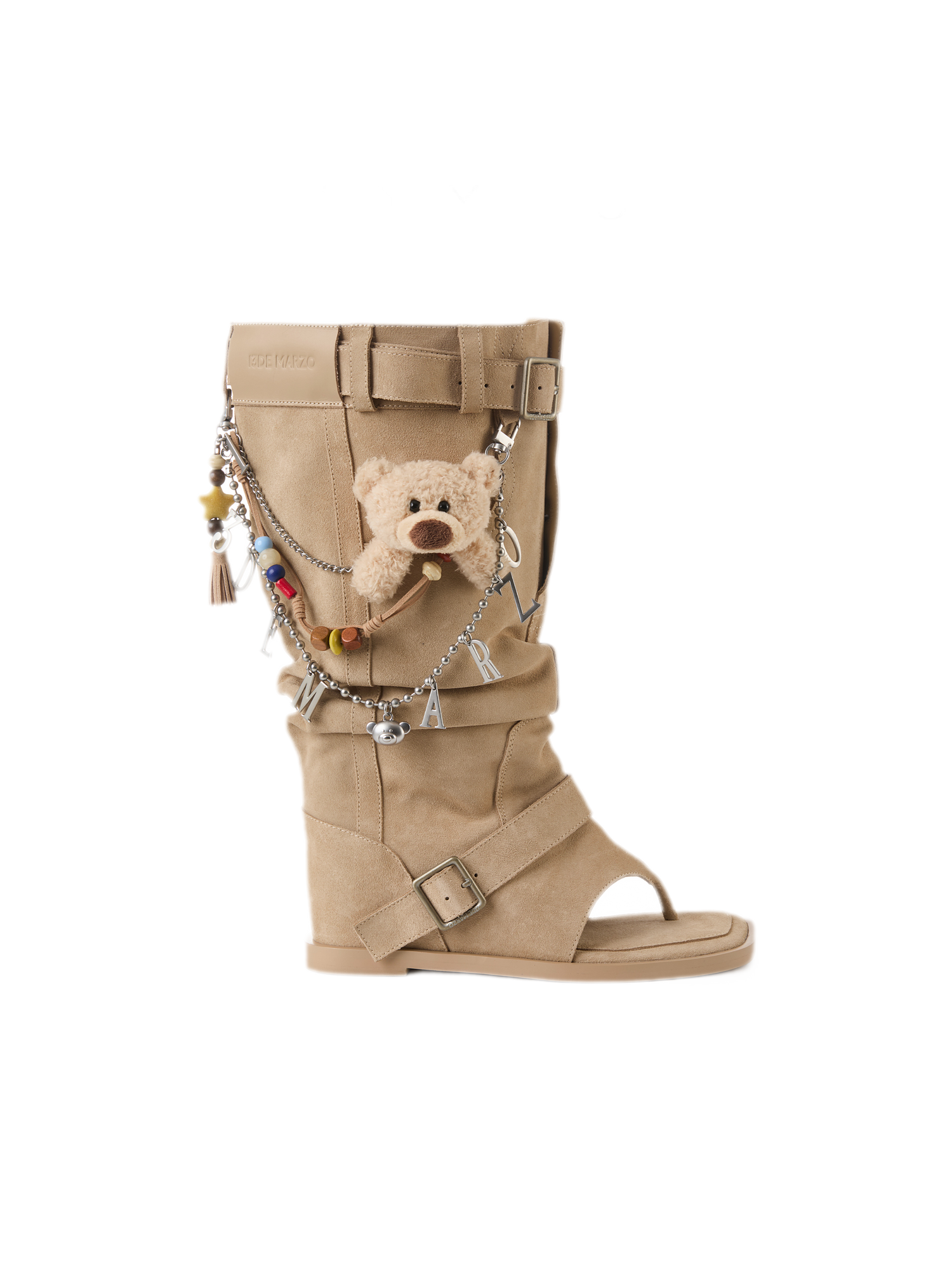 Suede Flip-Flop Boots