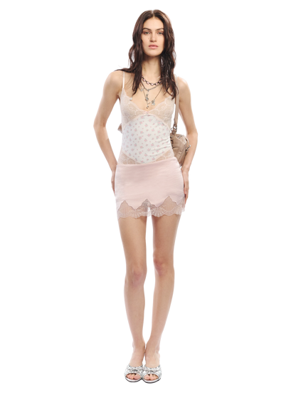 Vintage Rose Leopard Print Lace Camisole