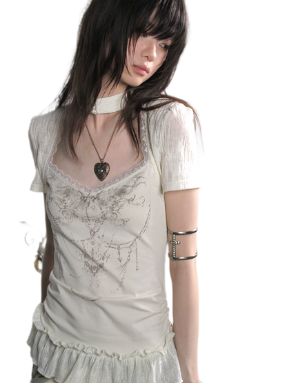 Butterbone Gothic Lace Top