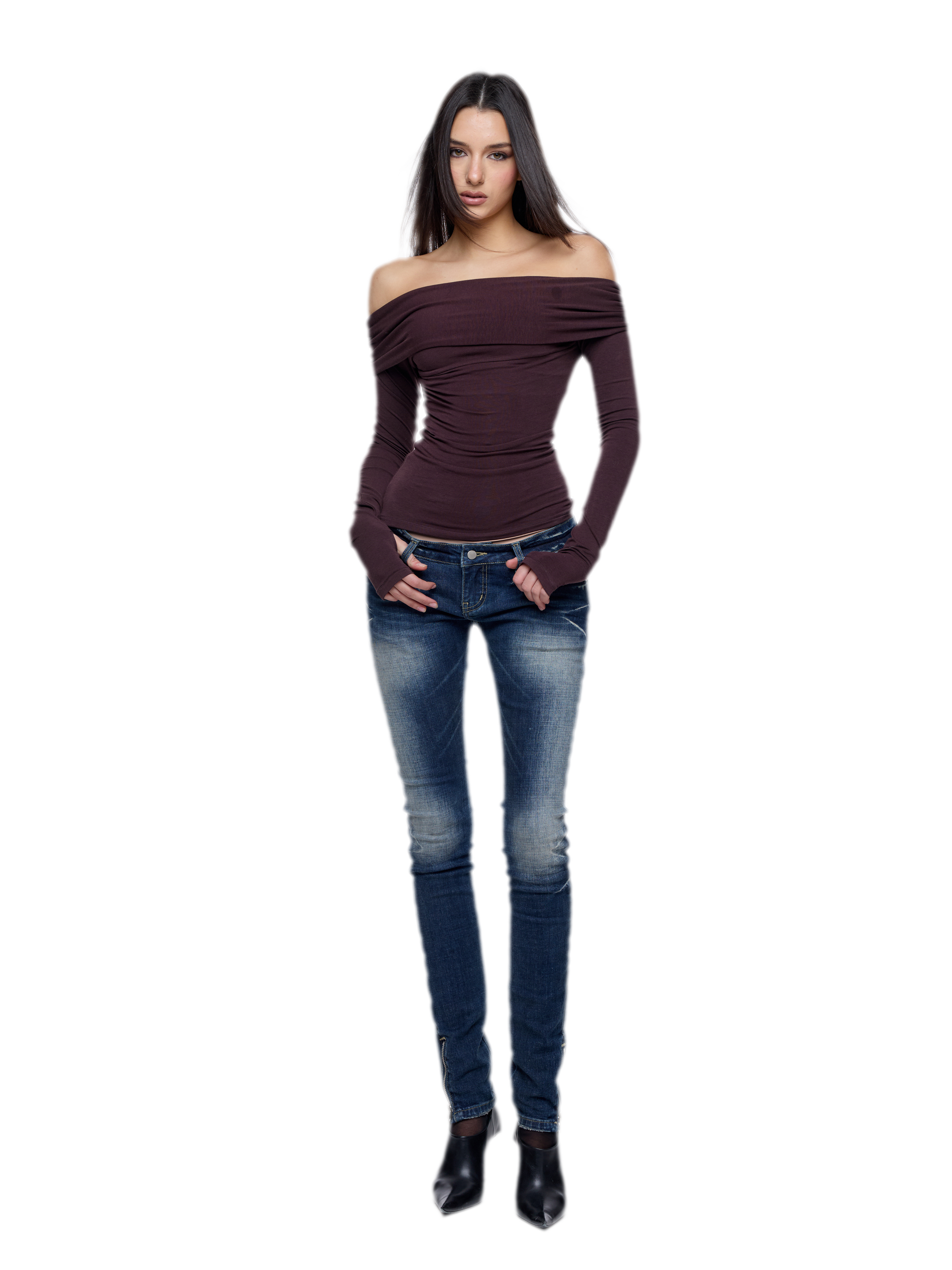 Square Neck Ruched Top