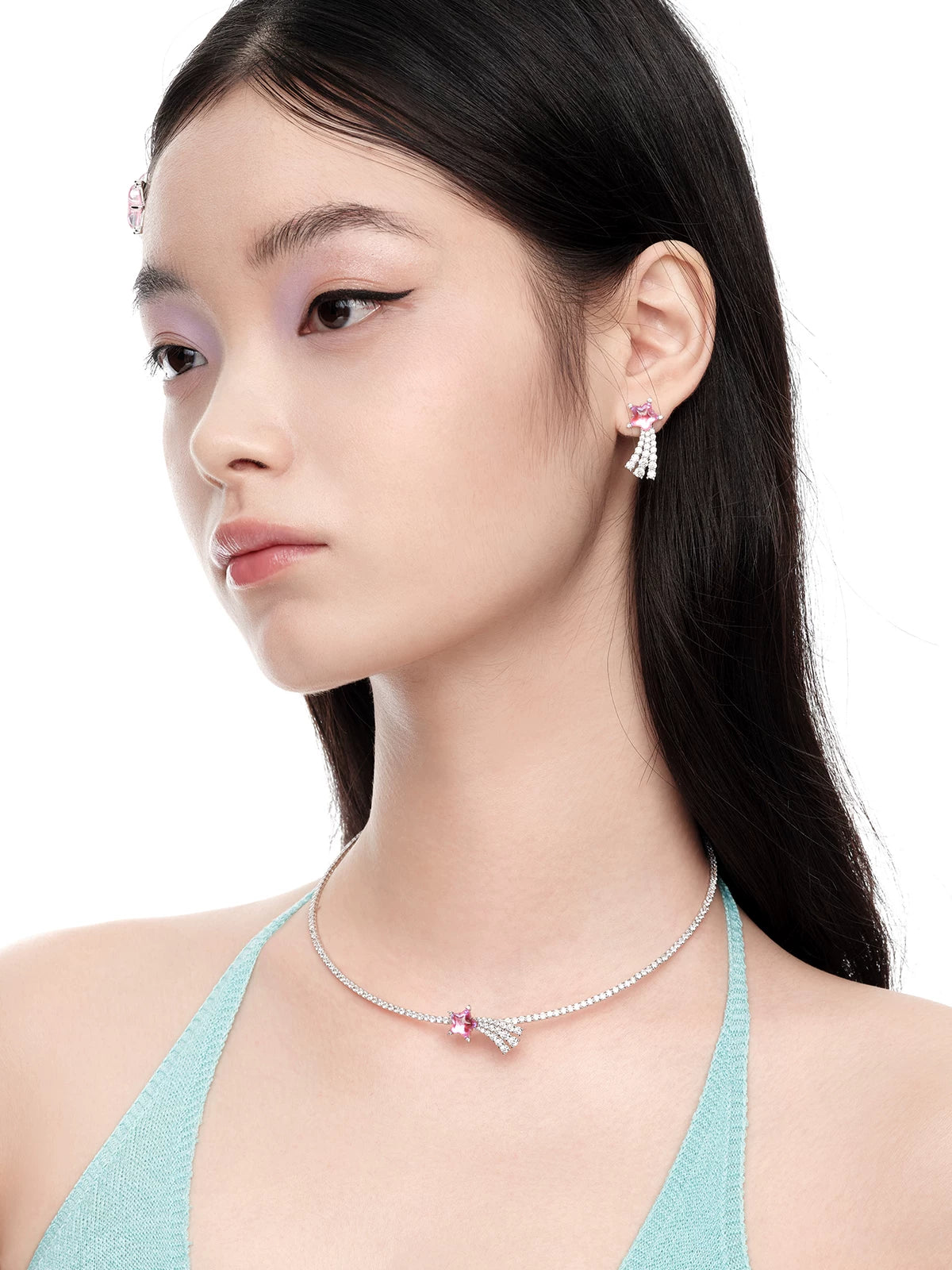 Crystal Star Stud Earrings