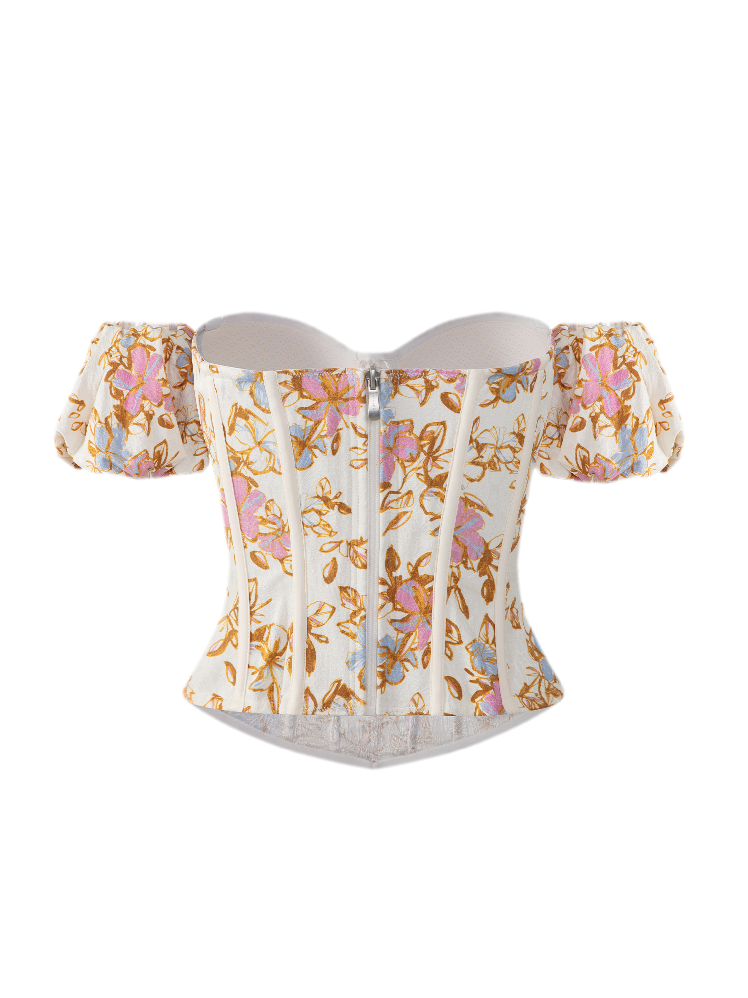 Oil Painting Floral Corset