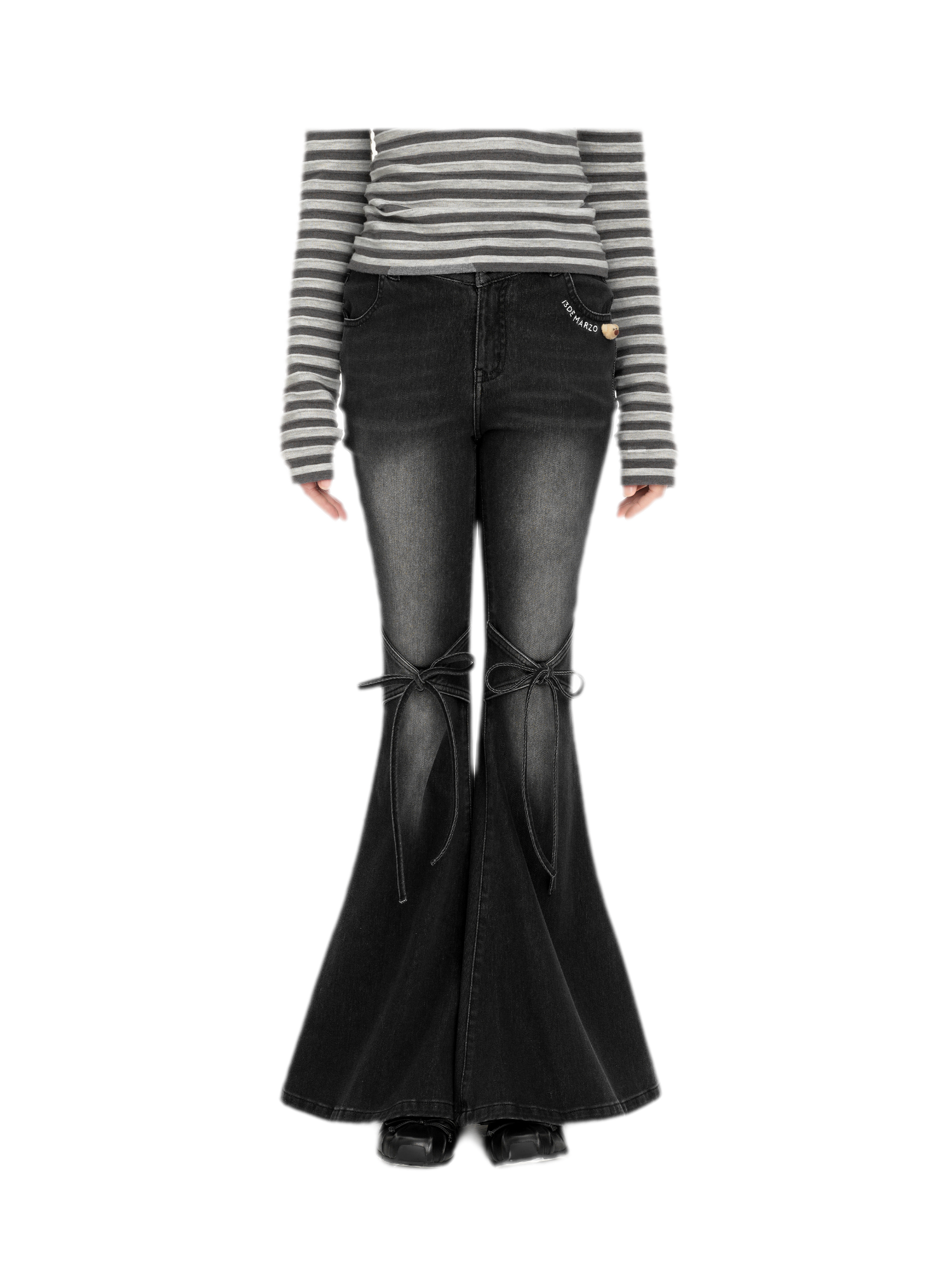 Mermaid Flare Denim Pants