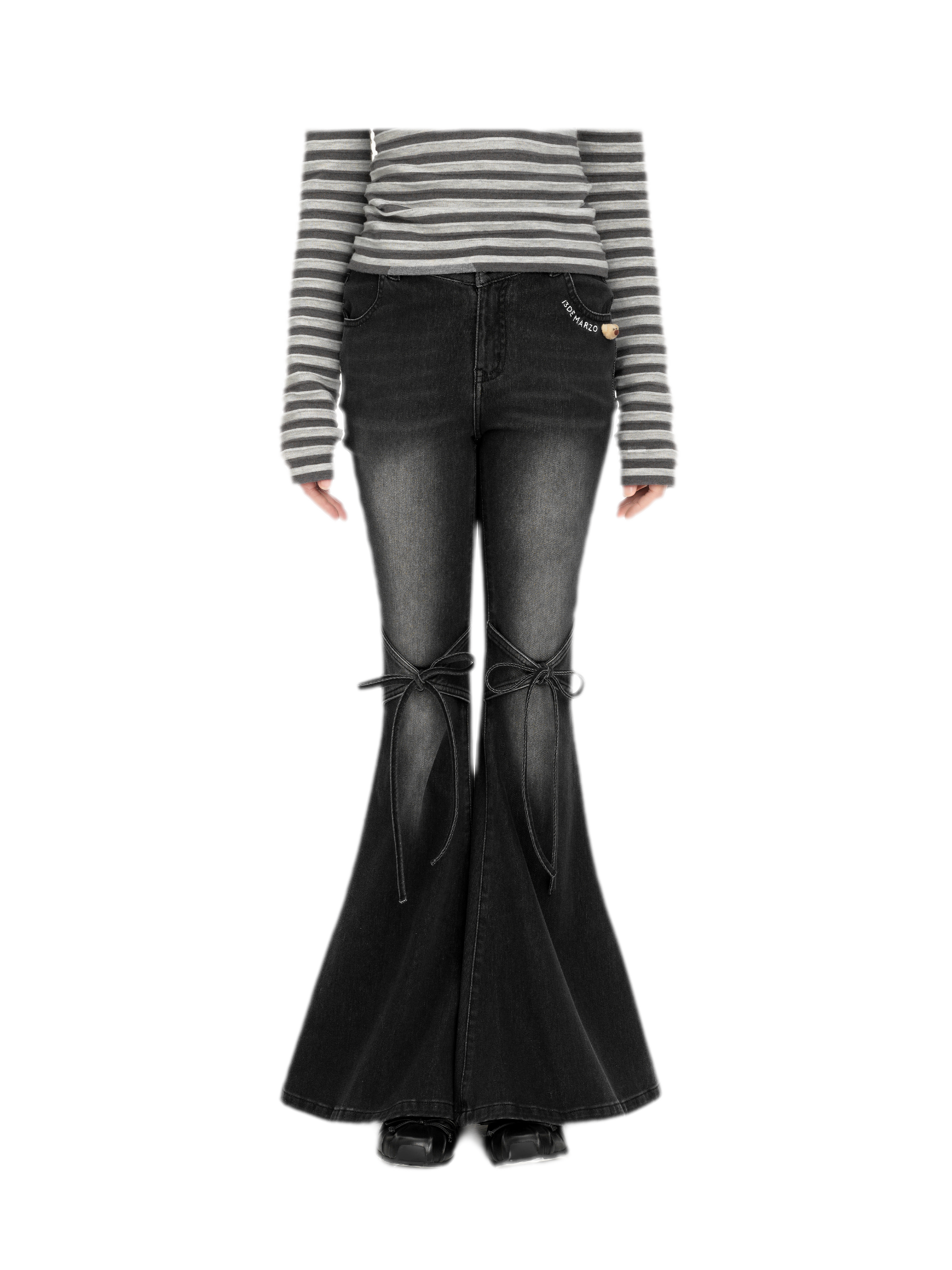 Mermaid Flare Denim Pants