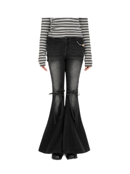 Mermaid Flare Denim Pants