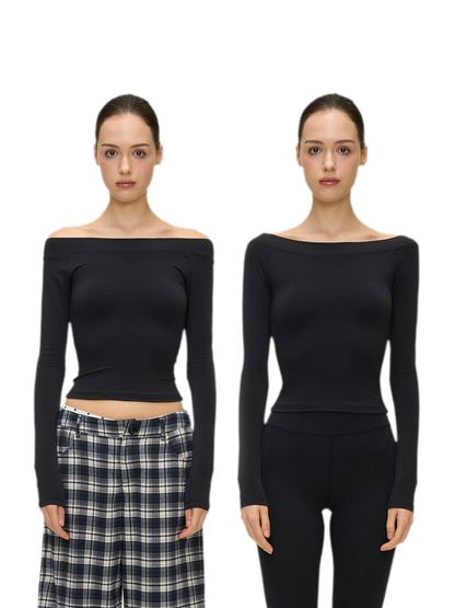 Naked-Feel Off-Shoulder Top