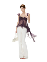 CYNR Misty Chiffon Ruffle Cami – view 3