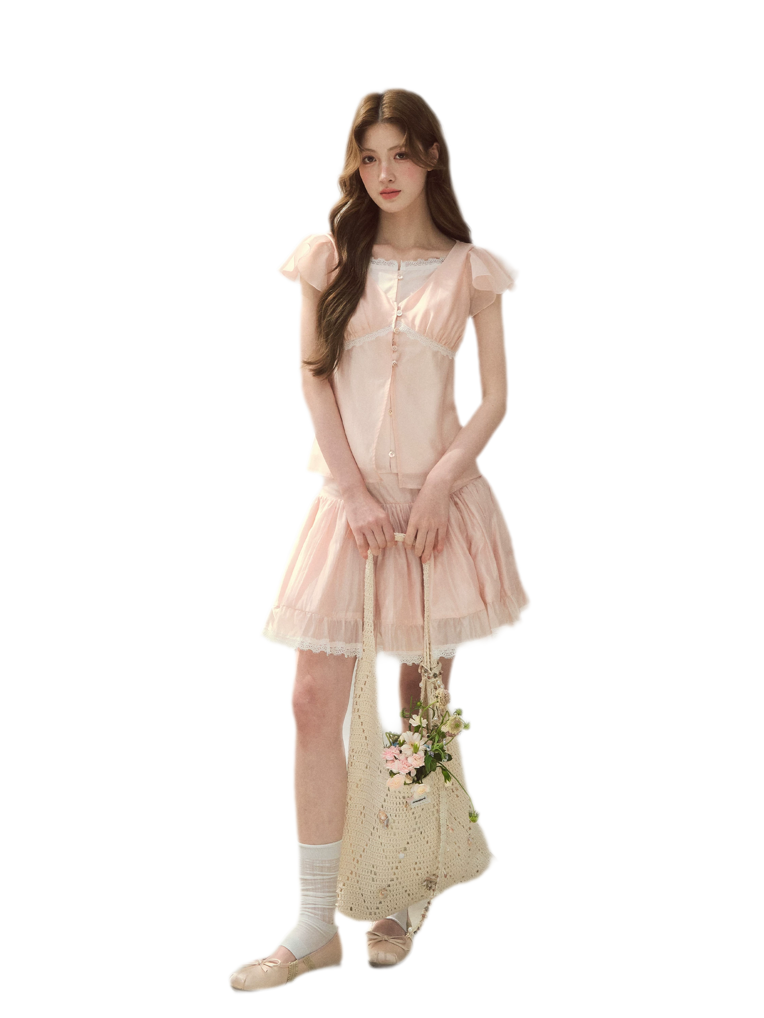 Shell Girl Blouse Skirt