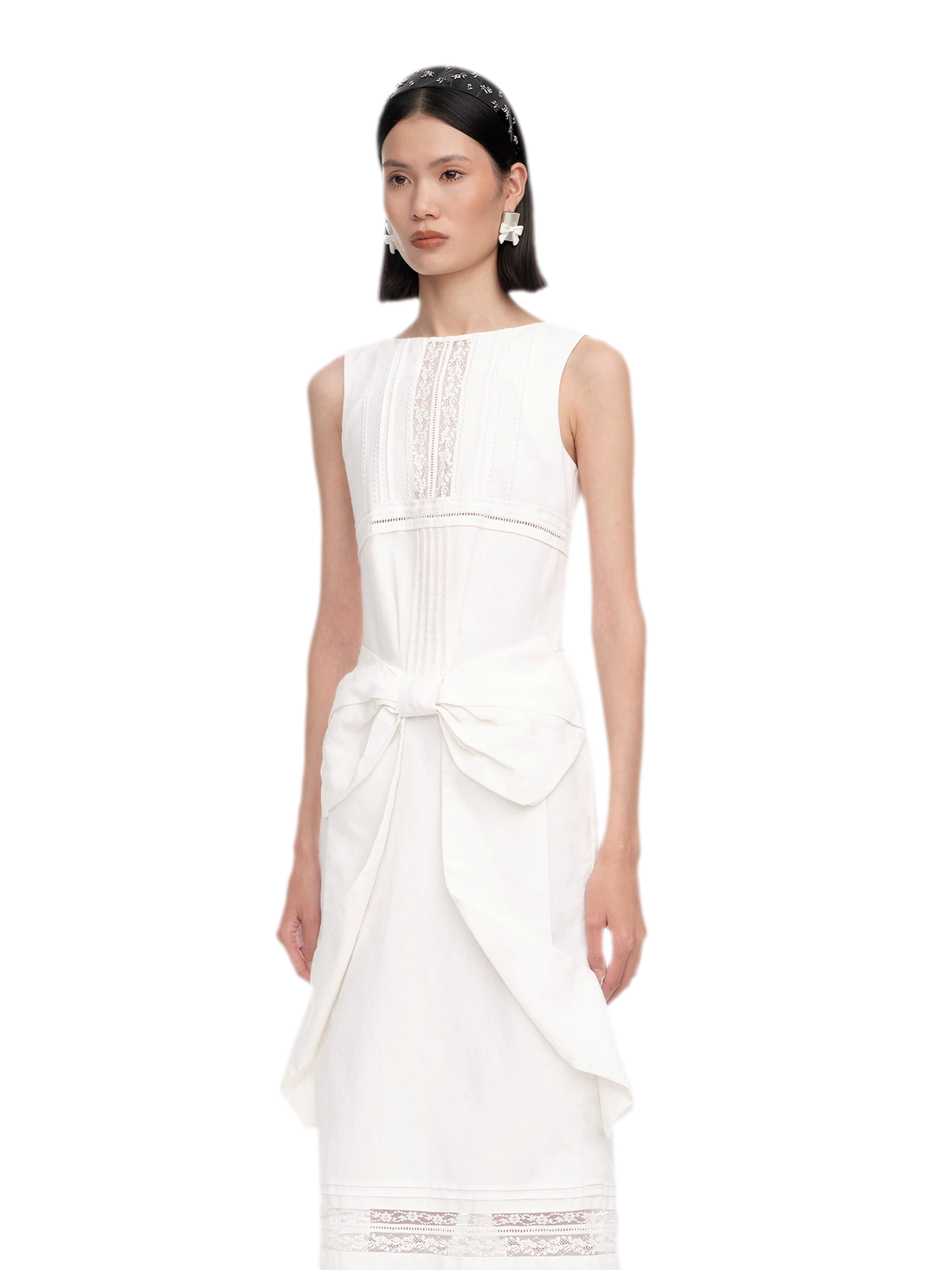 Elegant Bowknot Long Dress