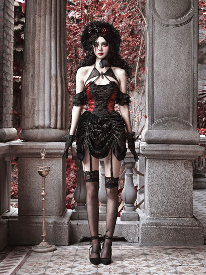 Velvet Lace Gothic Dress