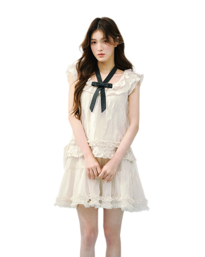 Ruffled A-Line Dress