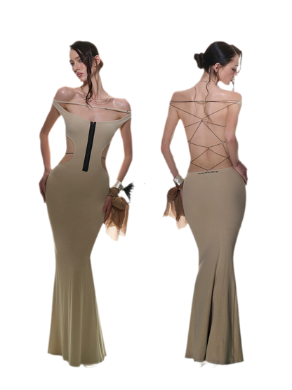Back Tie Knit Dress
