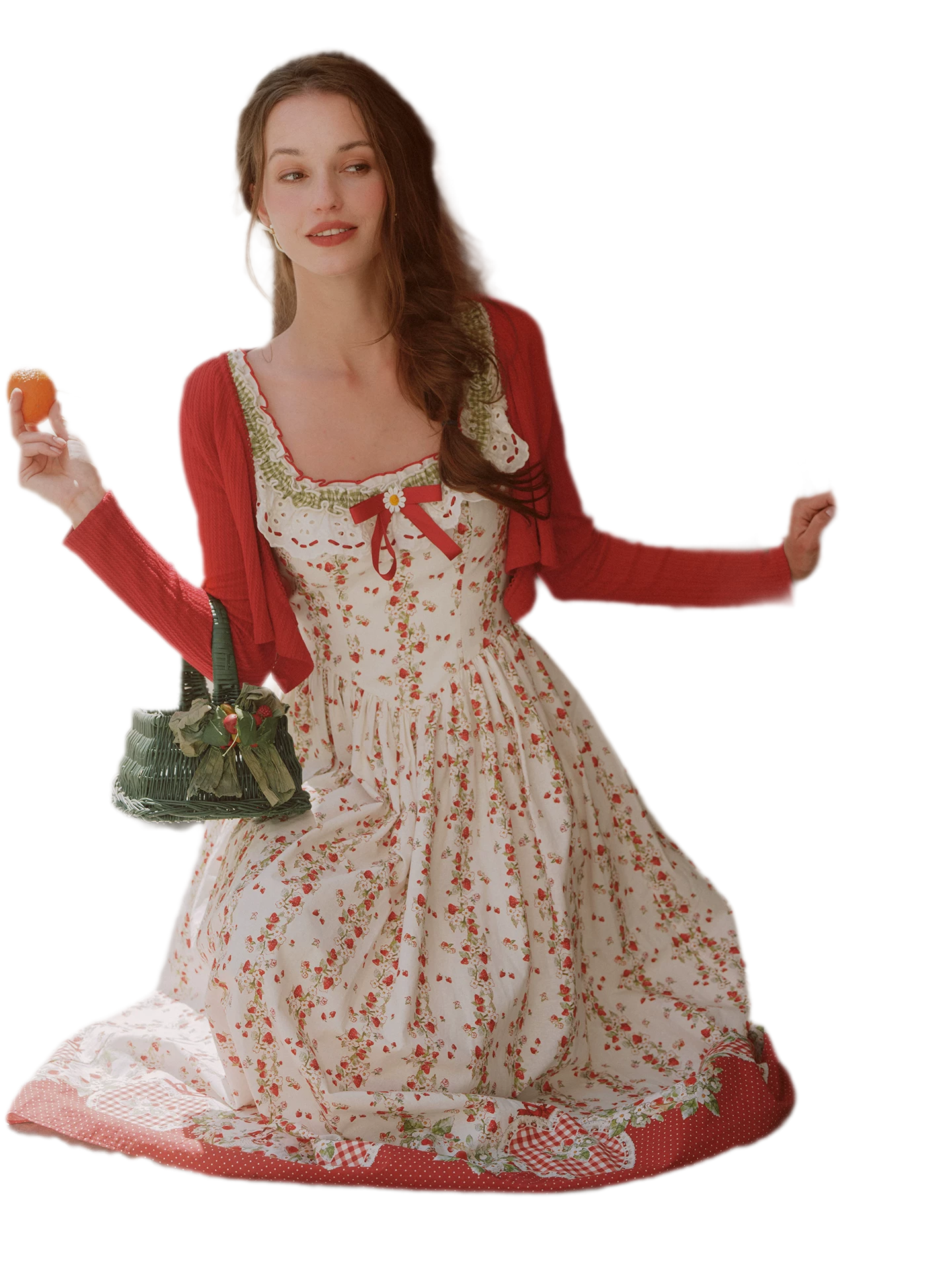 Cotton Floral Fitted Sundress