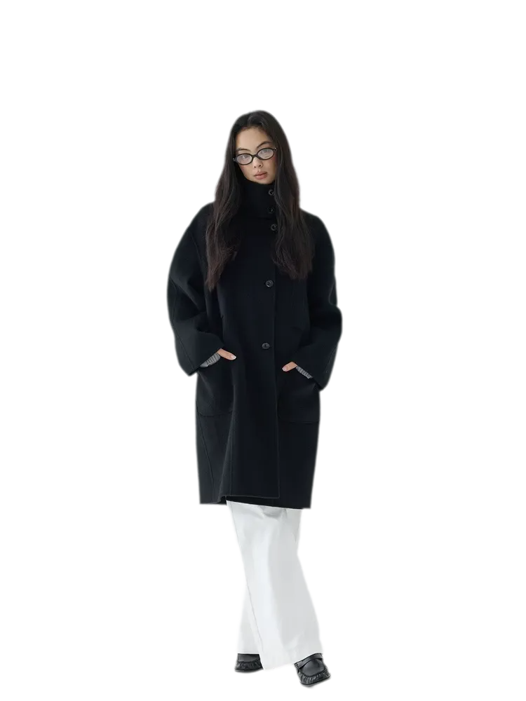 Double-Faced Wool Short Coat