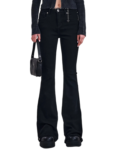Classic Cross Hurricane Flare Denim Pants