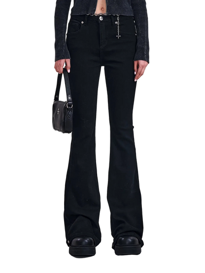 Classic Cross Hurricane Flare Denim Pants