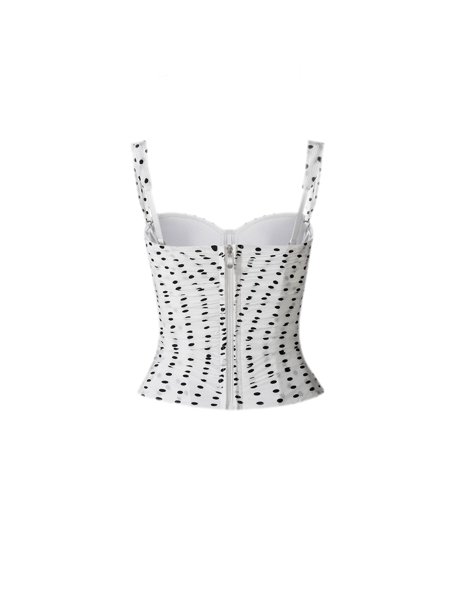 Polka Dot Bustier Top
