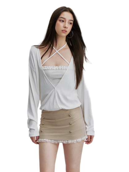 Cross Strap Bandeau Top