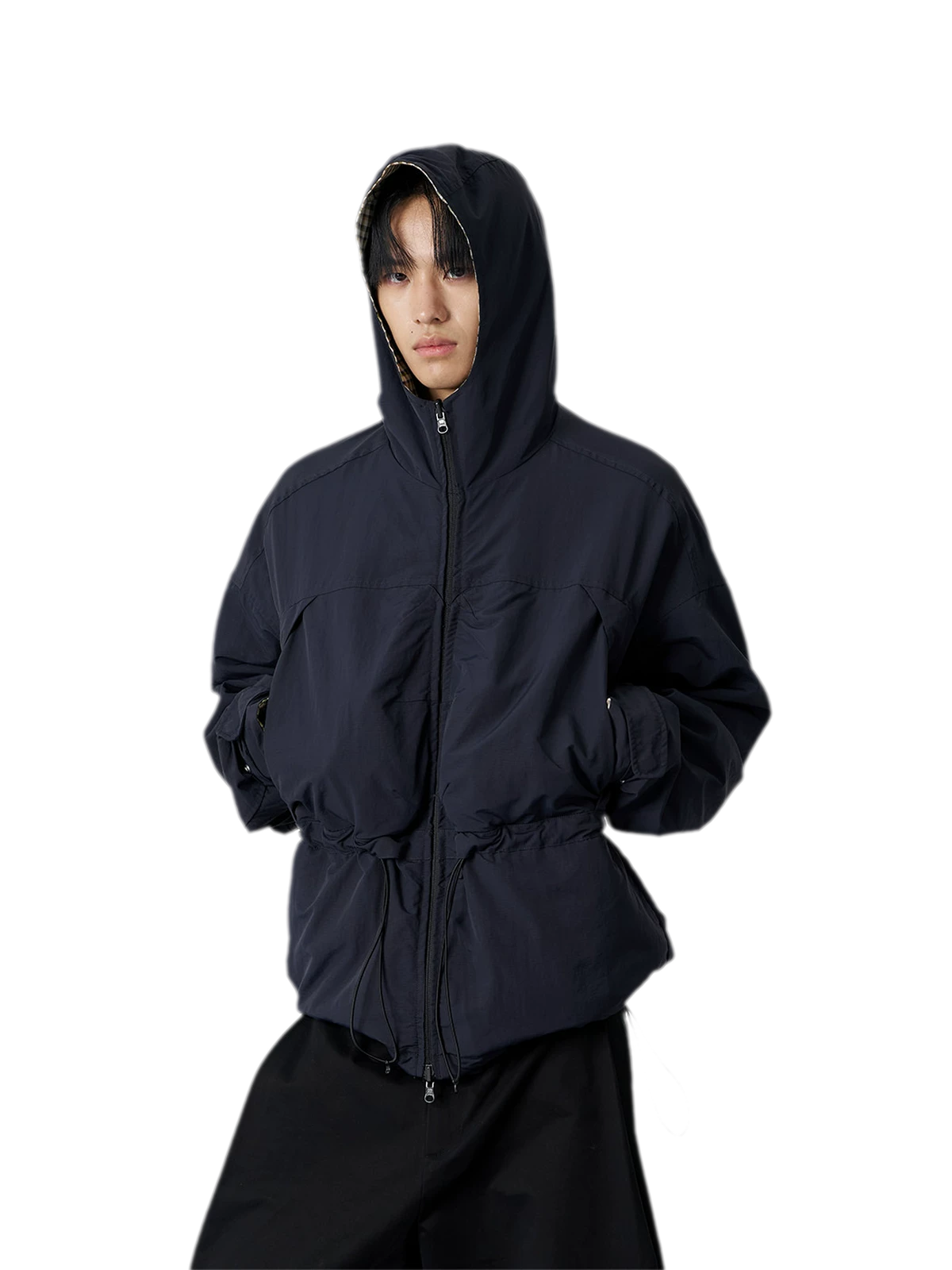 Reversible Hooded Windproof Jacket