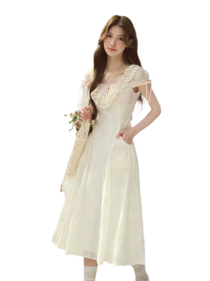 Shell Diary Embroidered Dress