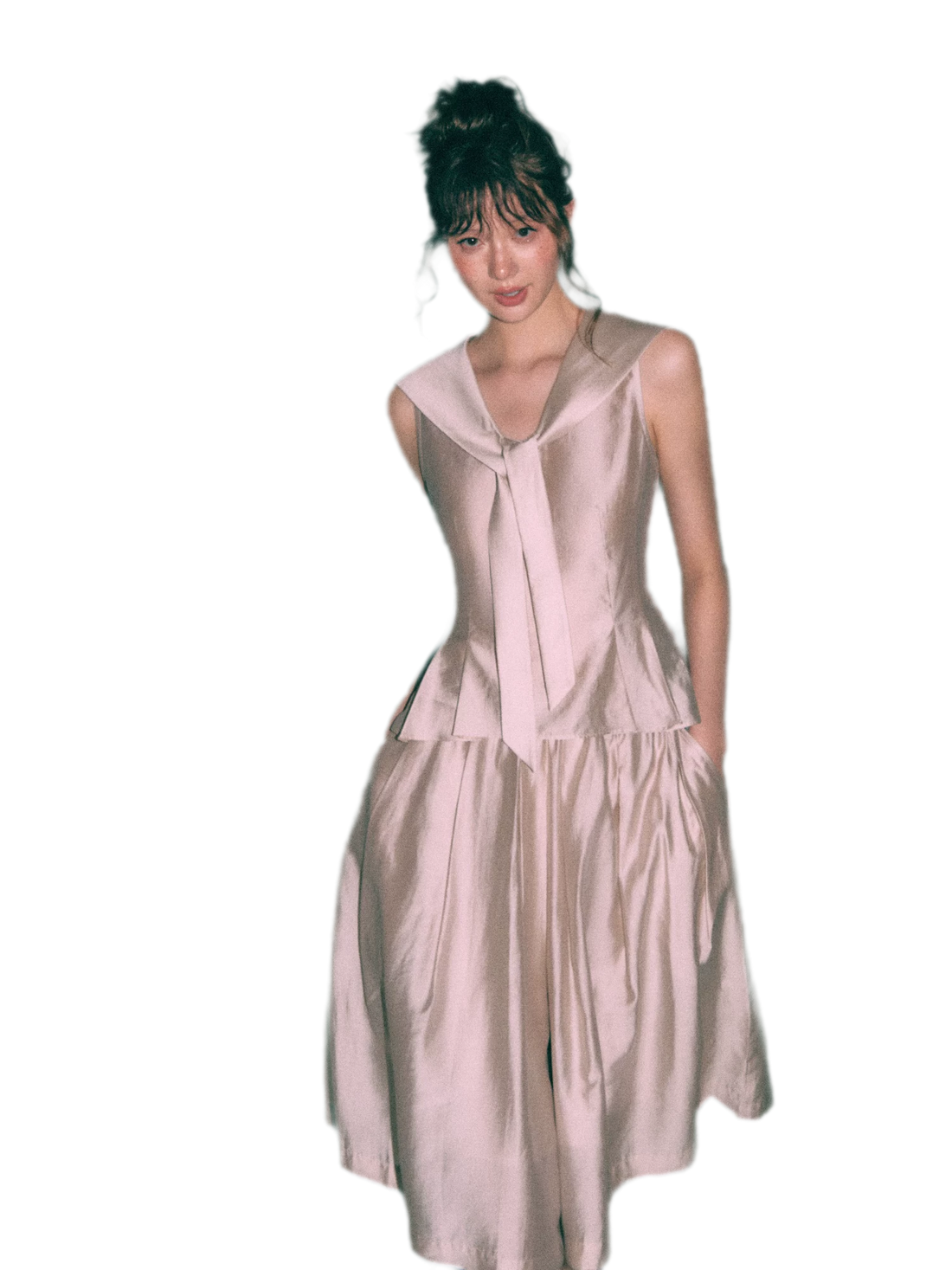 Sailor Collar Blouse Culottes