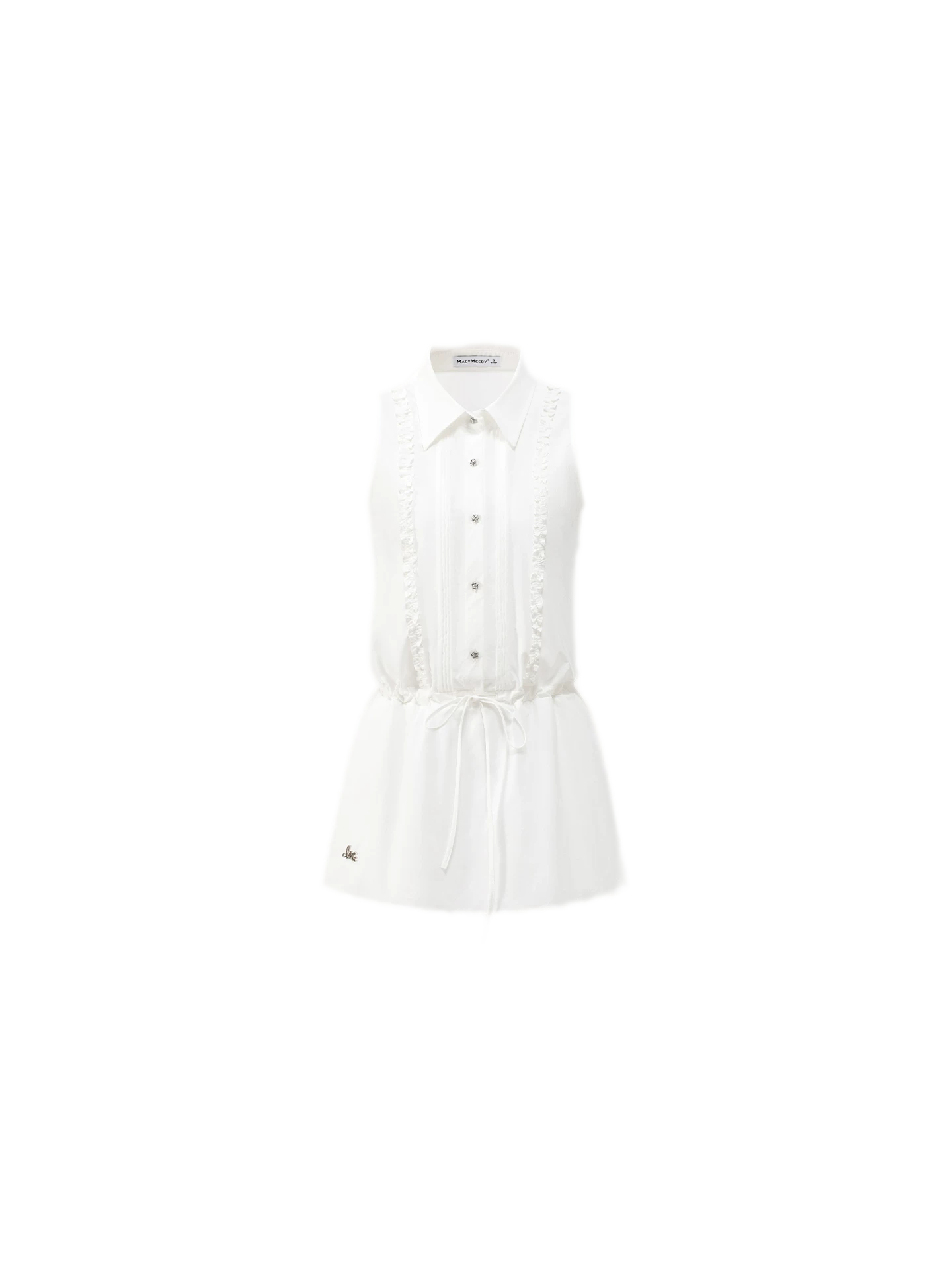 Lace Trim Shirt Dress