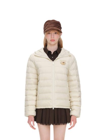 Quilted Hooded Lightweight Down Jacket