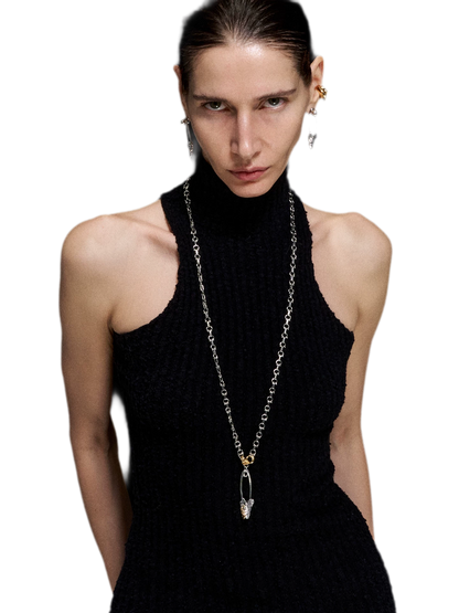 Punk Fishbone Necklace