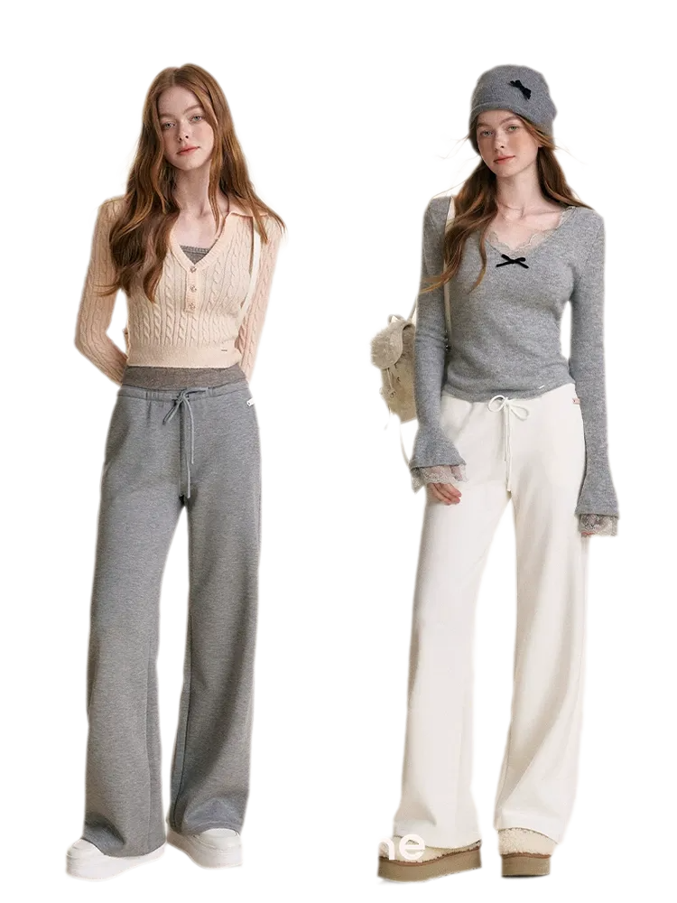 Drawstring High Waist Pants