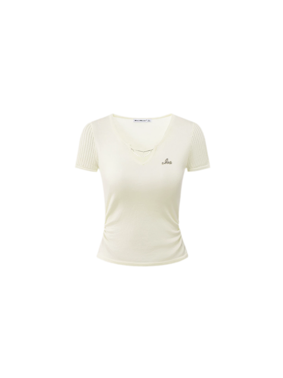 MACYMCCOY V-Neck Lyocell Tee – view 2