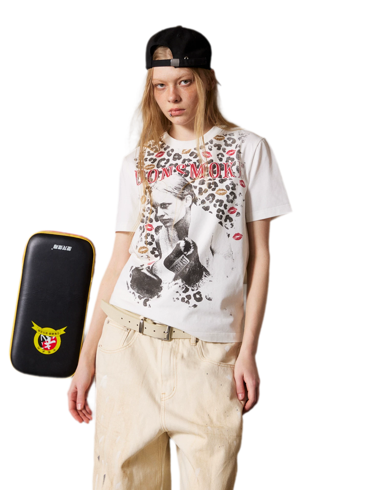 Leopard Boxer Graphic T-Shirt