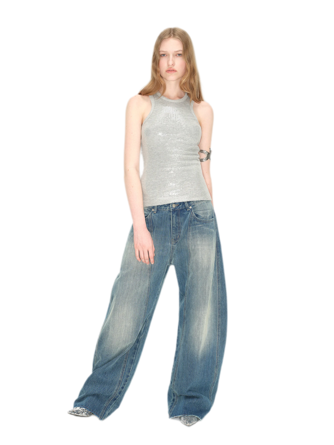 Vintage Washed Lightning Jeans