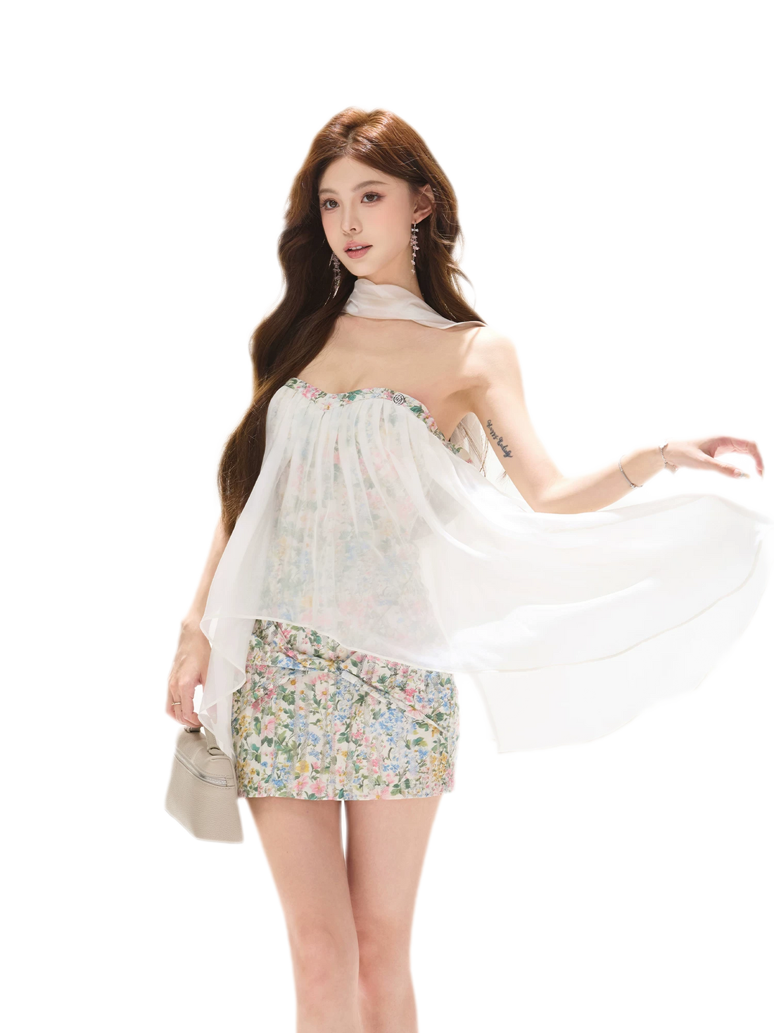 Spring Meadow Chiffon Dress