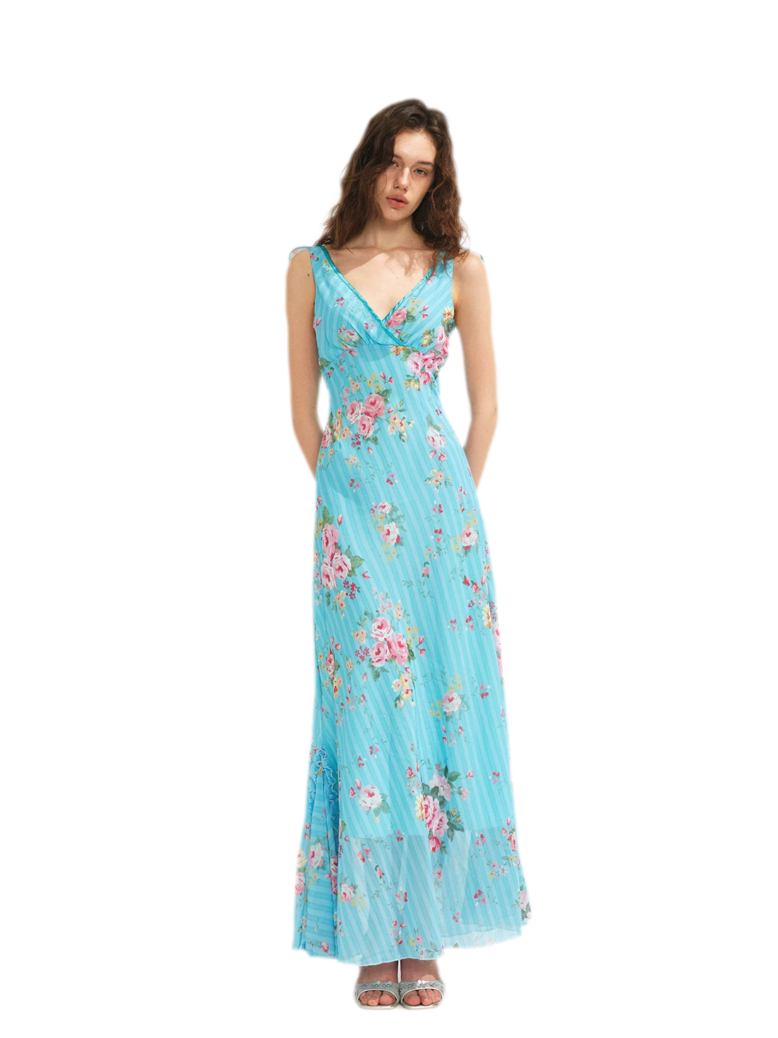 Lace Trim Mermaid Dress