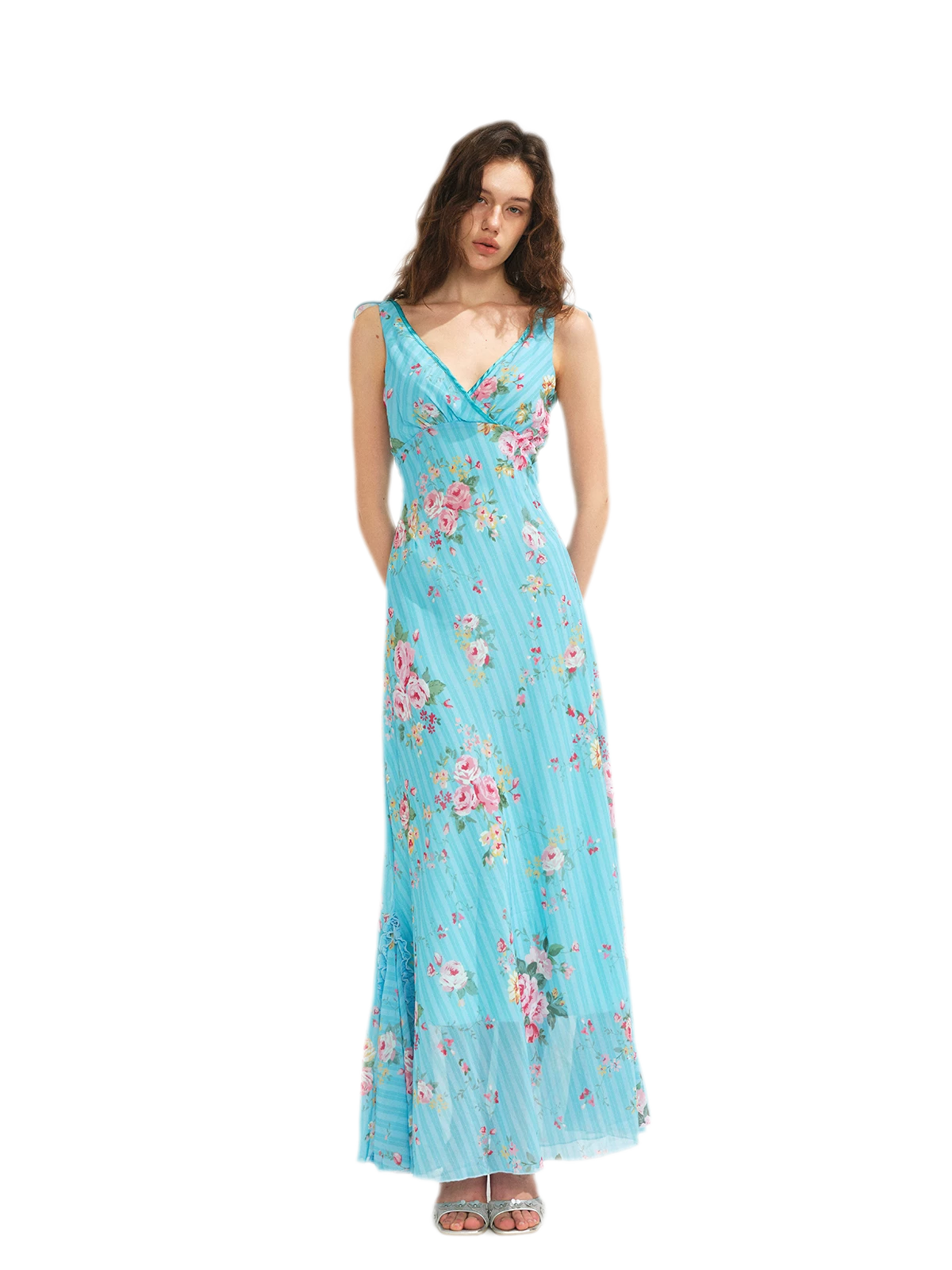 Lace Trim Mermaid Dress