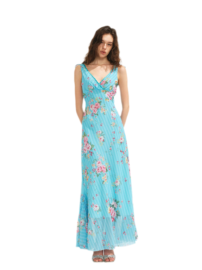 Lace Trim Mermaid Dress
