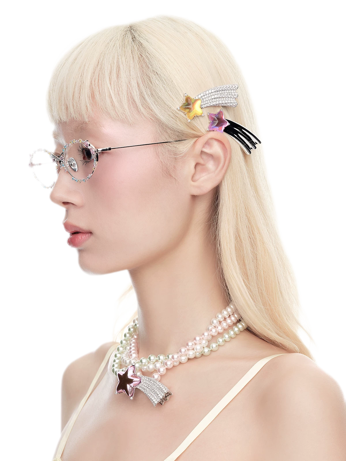 Crystal Star Hair Clip