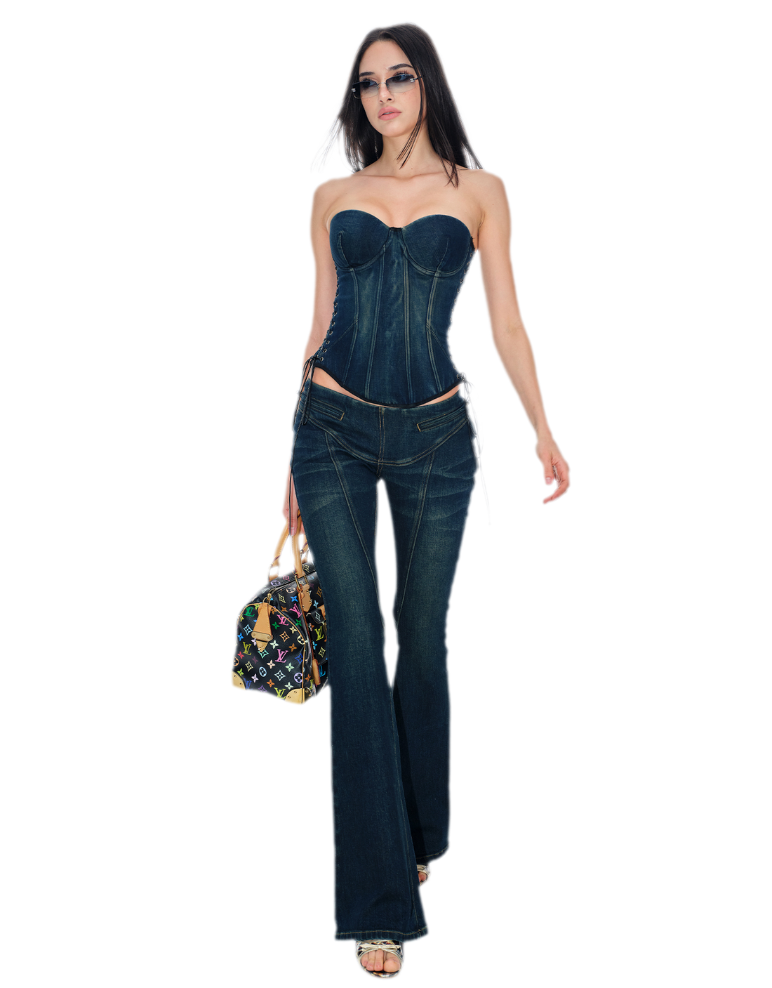 Adjustable Denim Bustier