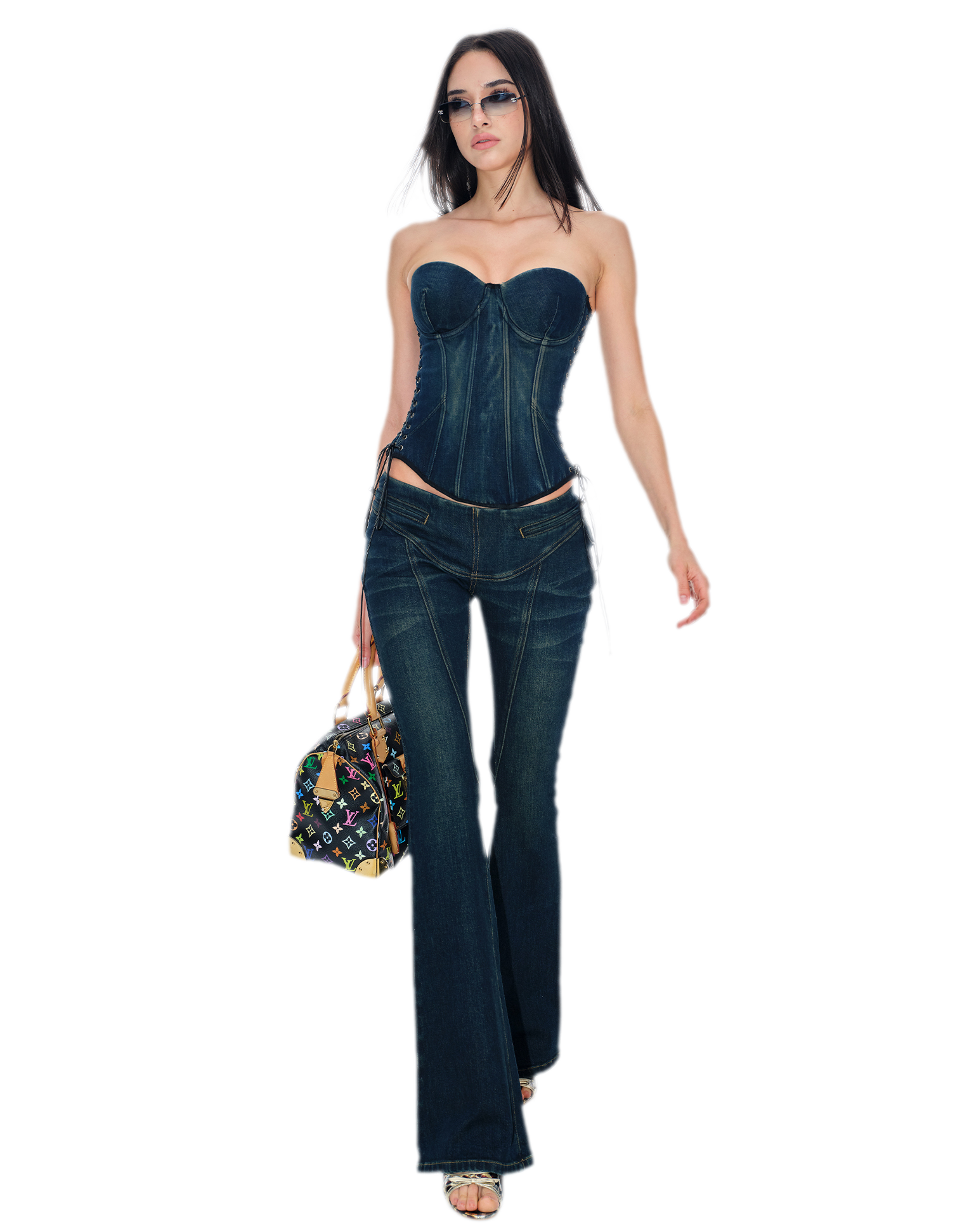 Adjustable Denim Bustier