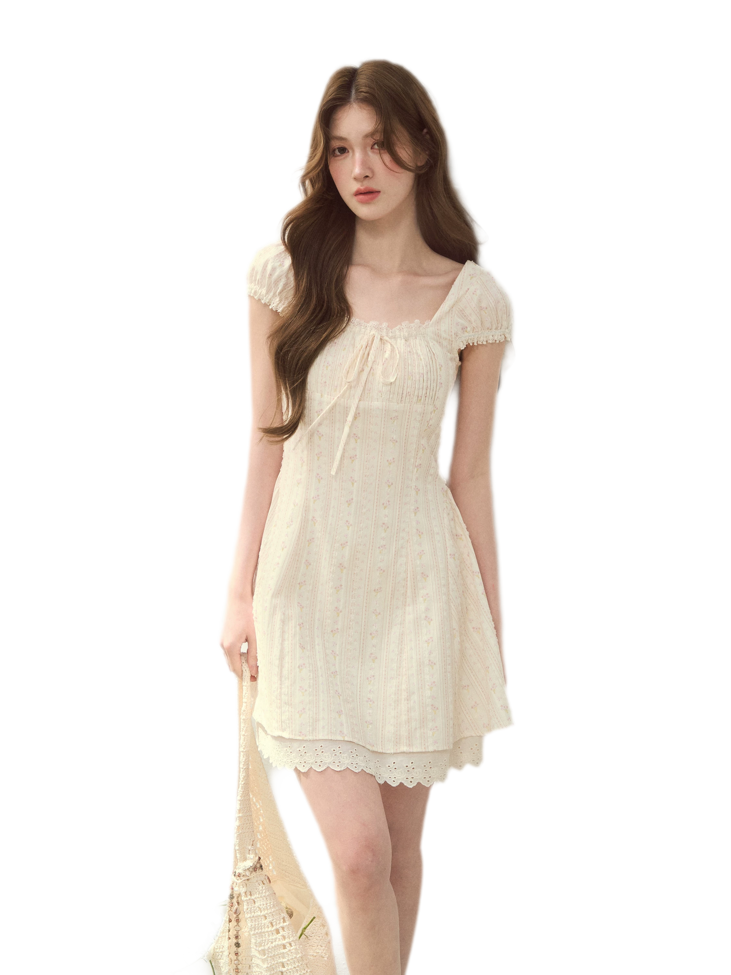 Seine Holiday Floral Dress