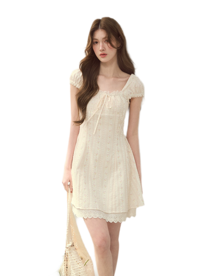Seine Holiday Floral Dress